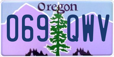 OR license plate 069QWV