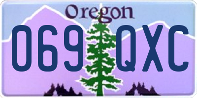 OR license plate 069QXC