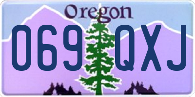 OR license plate 069QXJ