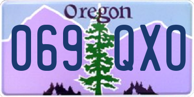 OR license plate 069QXO