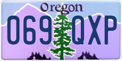 OR license plate 069QXP