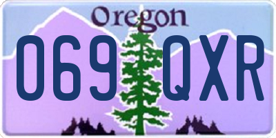 OR license plate 069QXR