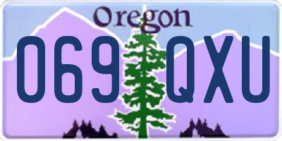 OR license plate 069QXU