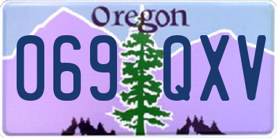 OR license plate 069QXV