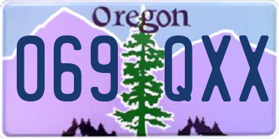 OR license plate 069QXX