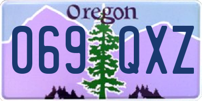 OR license plate 069QXZ