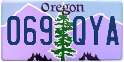OR license plate 069QYA