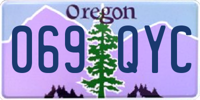OR license plate 069QYC