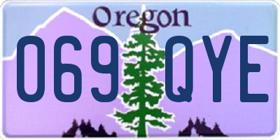 OR license plate 069QYE