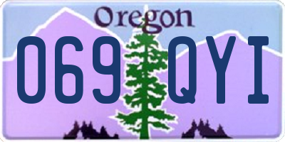OR license plate 069QYI