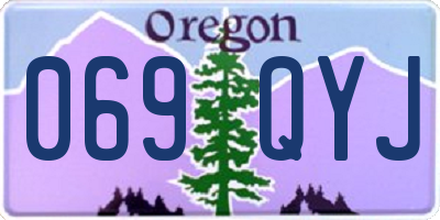 OR license plate 069QYJ