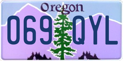 OR license plate 069QYL
