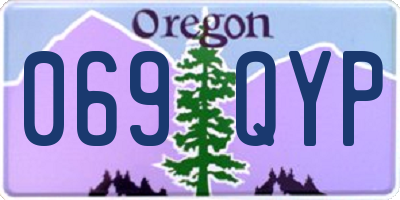 OR license plate 069QYP