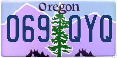 OR license plate 069QYQ