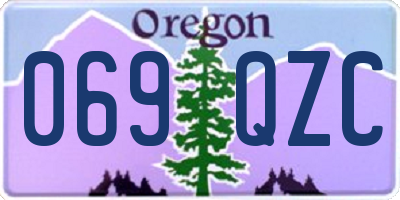 OR license plate 069QZC