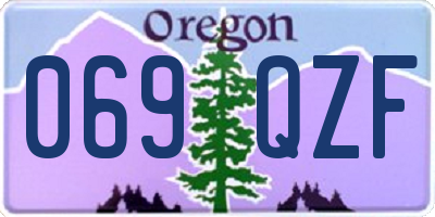OR license plate 069QZF