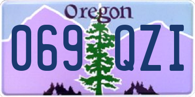 OR license plate 069QZI