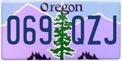 OR license plate 069QZJ
