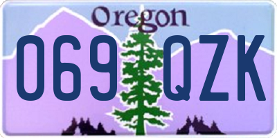 OR license plate 069QZK