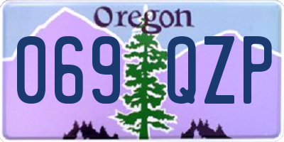 OR license plate 069QZP