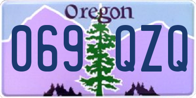 OR license plate 069QZQ