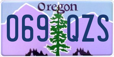 OR license plate 069QZS