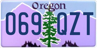 OR license plate 069QZT