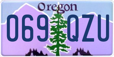 OR license plate 069QZU