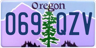 OR license plate 069QZV