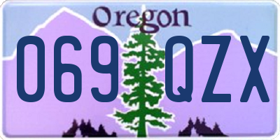 OR license plate 069QZX