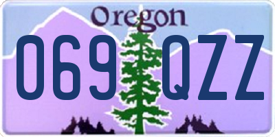 OR license plate 069QZZ