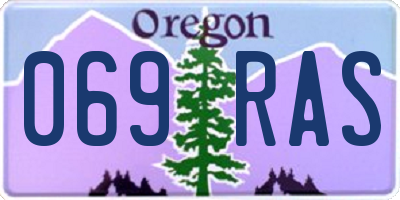 OR license plate 069RAS