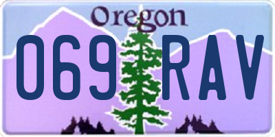 OR license plate 069RAV