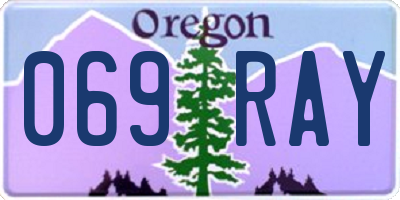 OR license plate 069RAY