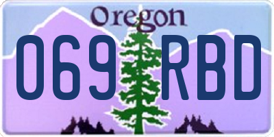 OR license plate 069RBD