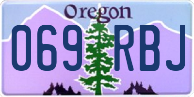 OR license plate 069RBJ