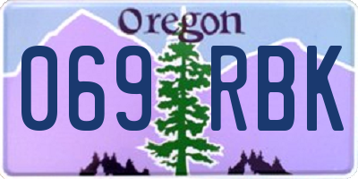 OR license plate 069RBK