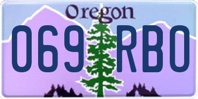 OR license plate 069RBO