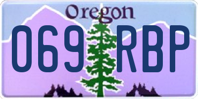 OR license plate 069RBP