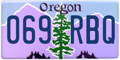 OR license plate 069RBQ