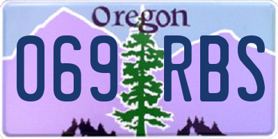 OR license plate 069RBS