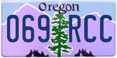 OR license plate 069RCC