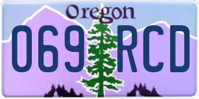 OR license plate 069RCD