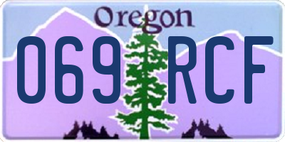 OR license plate 069RCF