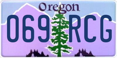 OR license plate 069RCG