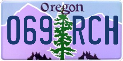 OR license plate 069RCH
