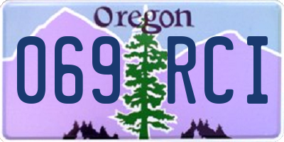 OR license plate 069RCI