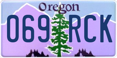 OR license plate 069RCK