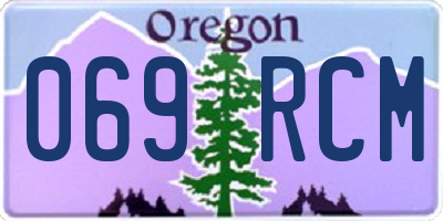 OR license plate 069RCM
