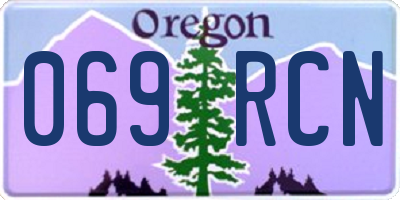 OR license plate 069RCN